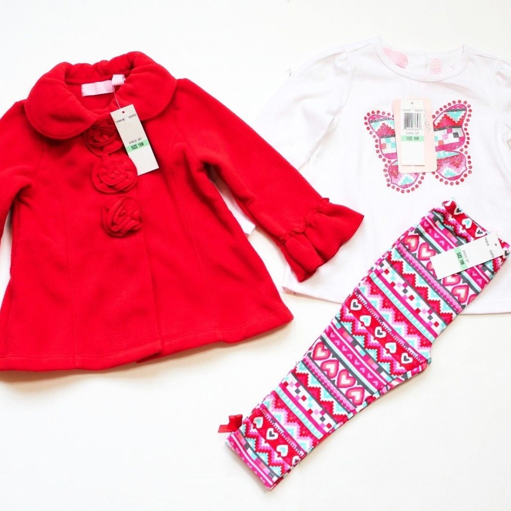 NWT Baby Girl 3-Piece Set Size 18 Month